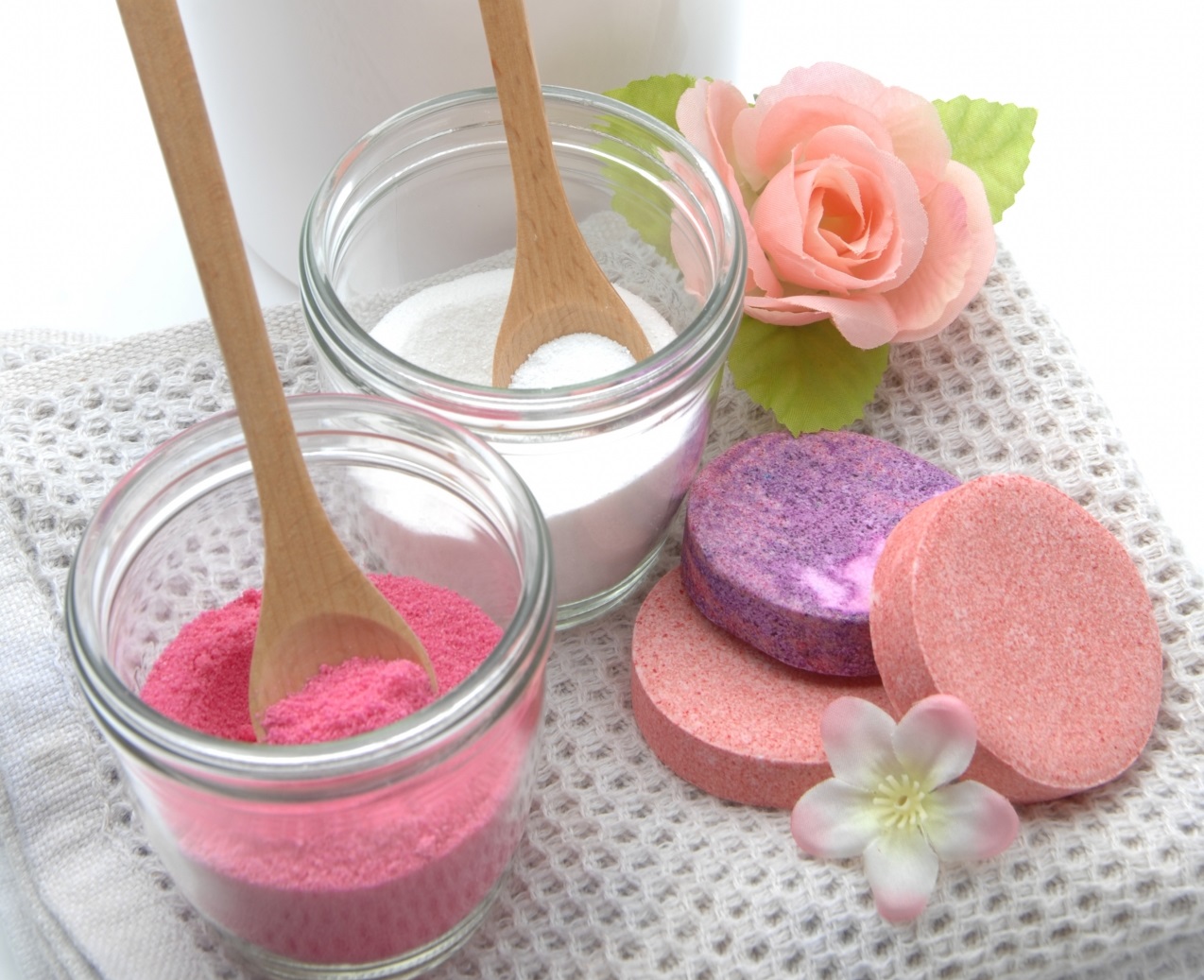 バスソルトと錠剤タイプの入浴剤